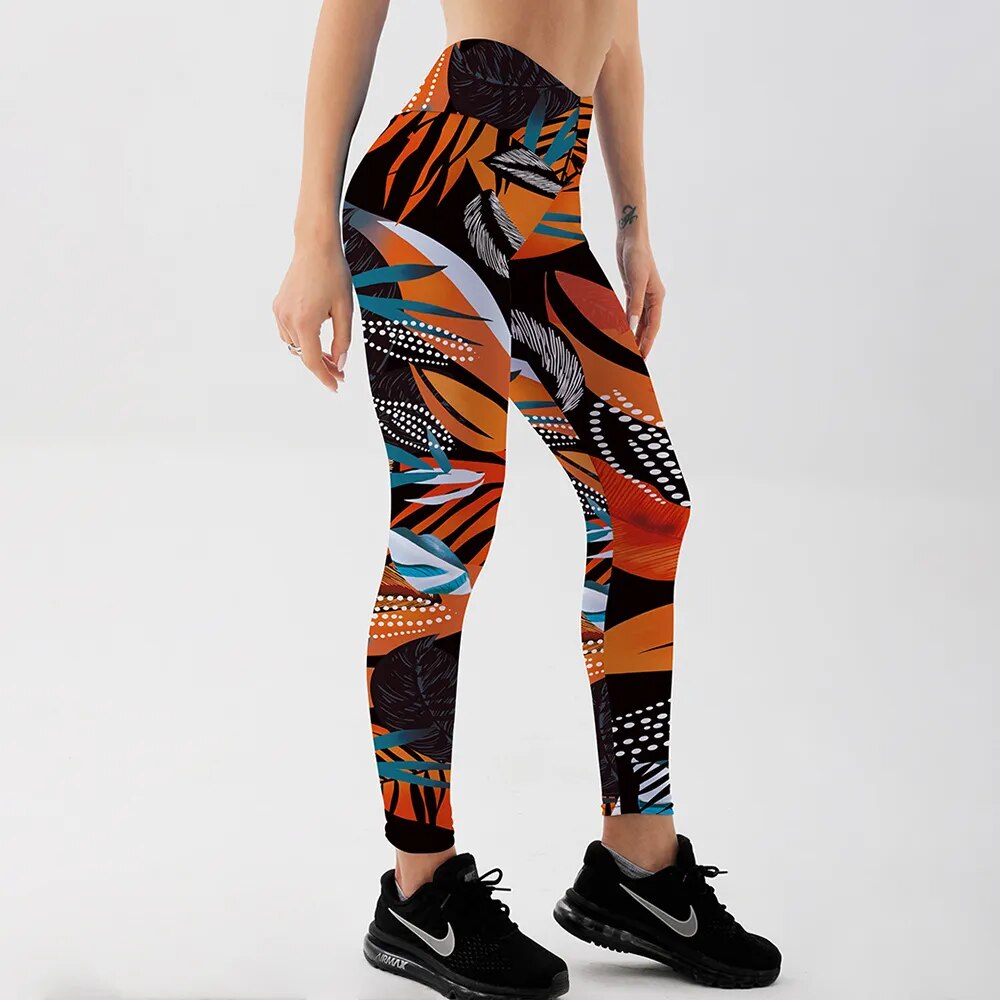 Printed Yoga Leggings - NouvFit
